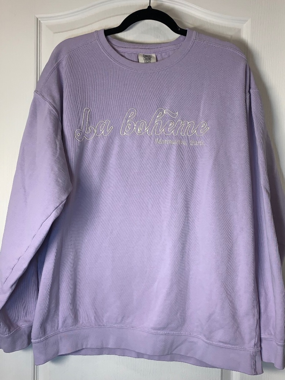 La Bohรจme Sweatshirtโ XL Lavender Cozy Lounge Paris Montmartre Comfort Colors